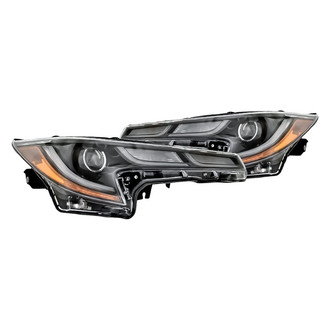 Replacement - Driver and Passenger Side Headlight Set (CAPA Certified)