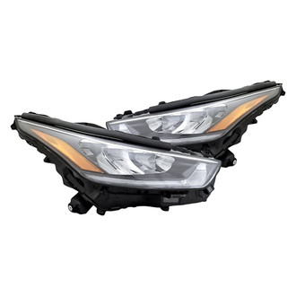 Replacement - Driver and Passenger Side Headlight Set (CAPA Certified)