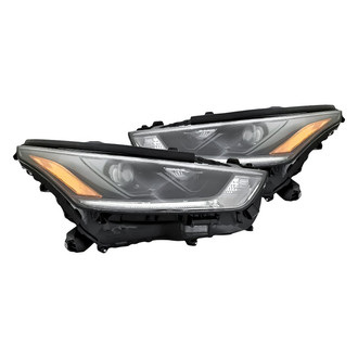 Replacement - Driver and Passenger Side Headlight Set (CAPA Certified)