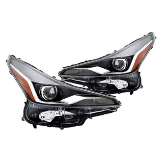 Replacement - Driver and Passenger Side Headlight Set (Standard Line)