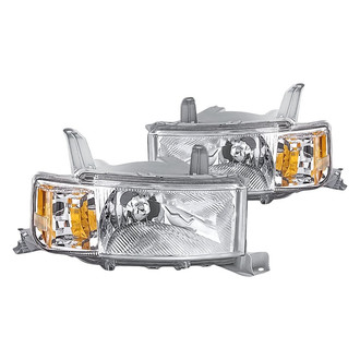 Replacement - Driver and Passenger Side Headlight Set Lens and Housing (CAPA Certified)
