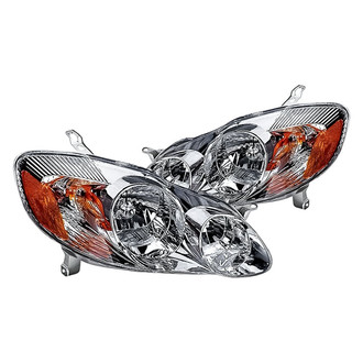 Replacement - Driver and Passenger Side Headlight Set (CAPA Certified)
