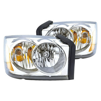 Replacement - Driver and Passenger Side Headlight Set (CAPA Certified)