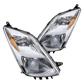 Replacement - Driver and Passenger Side Headlight Set Lens and Housing (CAPA Certified)