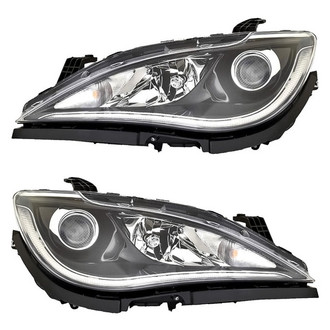 Replacement - Driver and Passenger Side Headlight Set (CAPA Certified)