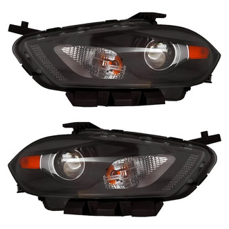 Replacement - Driver and Passenger Side Headlight Set (CAPA Certified)