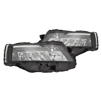 Replacement - Driver and Passenger Side Lower Headlight Set (CAPA Certified)