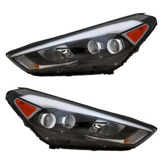 Replacement - Driver and Passenger Side Headlight Set (CAPA Certified)