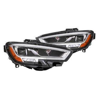 Replacement - Driver and Passenger Side Headlight Set (CAPA Certified)
