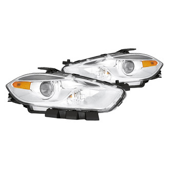 Replacement - Driver and Passenger Side Headlight Set (CAPA Certified)