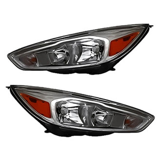 Replacement - Driver and Passenger Side Headlight Set (CAPA Certified)