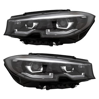 Replacement - Driver and Passenger Side Headlight Set (Standard Line)