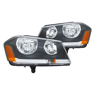 Replacement - Driver and Passenger Side Headlight Set (Standard Line)