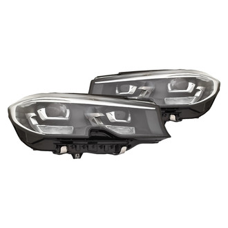 Replacement - Driver and Passenger Side Headlight Set (Standard Line)