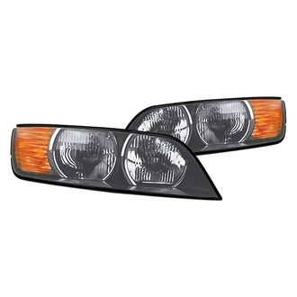 Replacement - Driver and Passenger Side Headlight Set Lens and Housing (Standard Line)