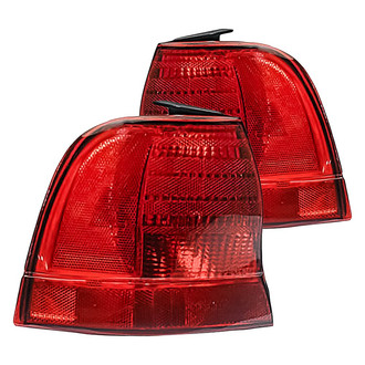 Replacement - Driver and Passenger Side Tail Light Lens and Housing Set (Standard Line)