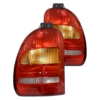 Replacement - Driver and Passenger Side Tail Light Lens and Housing Set (Standard Line)
