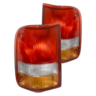 Replacement - Driver and Passenger Side Tail Light Lens and Housing Set (Standard Line)