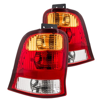 Replacement - Driver and Passenger Side Tail Light Lens and Housing Set (Standard Line)