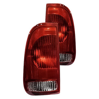 Replacement - Driver and Passenger Side Tail Light Lens and Housing Set (Standard Line)
