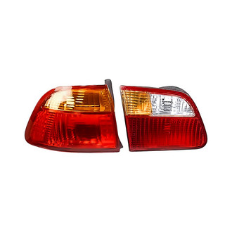 Replacement - Driver Side Driver and Passenger Side Inner and Outer Tail Light Lens and Housing Set (Standard Line)