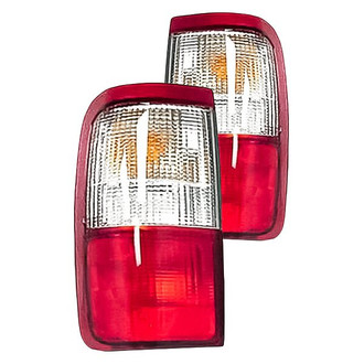 Replacement - Driver and Passenger Side Tail Light Lens and Housing Set (Standard Line)