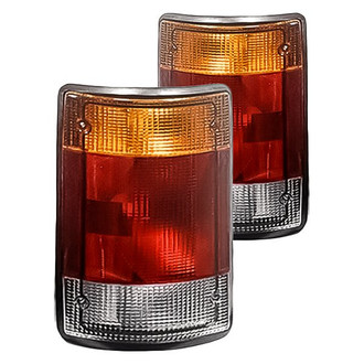 Replacement - Driver and Passenger Side Tail Light Lens and Housing Set (Standard Line)