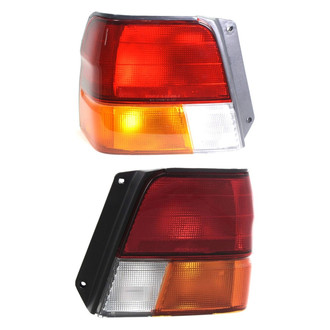 Replacement - Driver and Passenger Side Tail Light Lens and Housing Set (Standard Line)