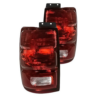 Replacement - Driver and Passenger Side Outer Tail Light Lens and Housing Set (Standard Line)