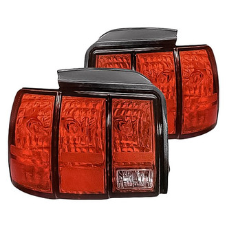 Replacement - Driver and Passenger Side Tail Light Lens and Housing Set (Standard Line)