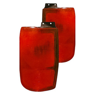 Replacement - Driver and Passenger Side Outer Tail Light Lens and Housing Set (Standard Line)