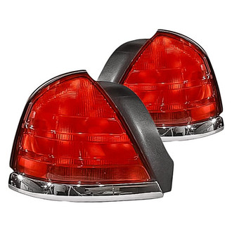 Replacement - Driver and Passenger Side Tail Light Lens and Housing Set (Standard Line)