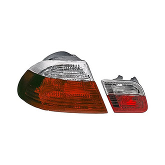 Replacement - Driver Side Driver and Passenger Side Inner and Outer Tail Light Lens and Housing Set (Standard Line)
