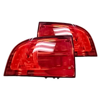 Replacement - Driver and Passenger Side Tail Light Lens and Housing Set (Standard Line)