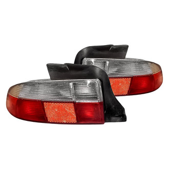Replacement - Driver and Passenger Side Tail Light Lens and Housing Set (Standard Line)