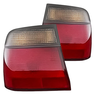 Replacement - Driver and Passenger Side Tail Light Lens and Housing Set (Standard Line)