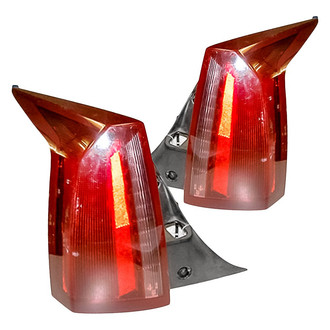 Replacement - Driver and Passenger Side Tail Light Lens and Housing Set (Standard Line)