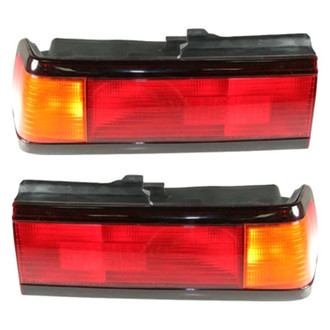 Replacement - Driver and Passenger Side Tail Light Lens and Housing Set (Standard Line)