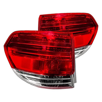 Replacement - Driver and Passenger Side Outer Tail Light Lens and Housing Set (CAPA Certified)