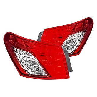 Replacement - Driver and Passenger Side Outer Tail Light Lens and Housing Set (Standard Line)