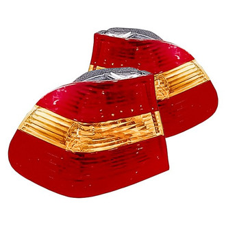 Replacement - Driver and Passenger Side Outer Tail Light Lens and Housing Set (Standard Line)