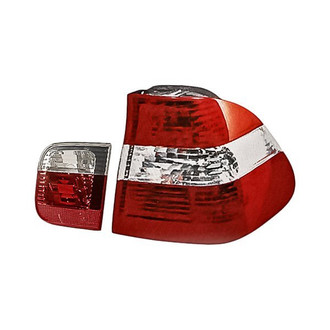 Replacement - Passenger Side Driver and Passenger Side Inner and Outer Tail Light Lens and Housing Set (Standard Line)