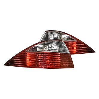 Replacement - Driver and Passenger Side Outer Tail Light Lens and Housing Set (Standard Line)