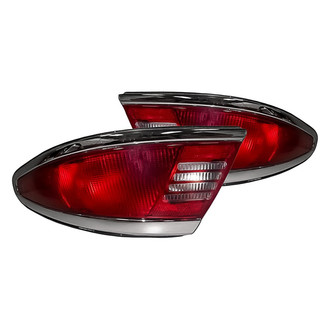 Replacement - Driver and Passenger Side Tail Light Lens and Housing Set (Standard Line)