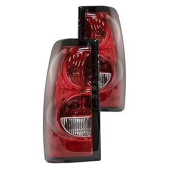 Replacement - Driver and Passenger Side Tail Light Lens and Housing Set (Standard Line)
