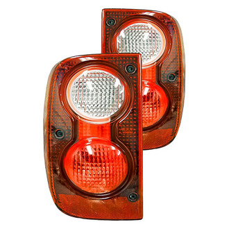 Replacement - Driver and Passenger Side Outer Tail Light Lens and Housing Set (Standard Line)