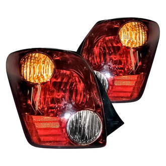 Replacement - Driver and Passenger Side Tail Light Lens and Housing Set (Standard Line)
