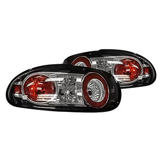Replacement - Driver and Passenger Side Tail Light Lens and Housing Set (Standard Line)