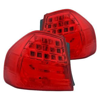 Replacement - Driver and Passenger Side Outer Tail Light Lens and Housings (CAPA Certified)