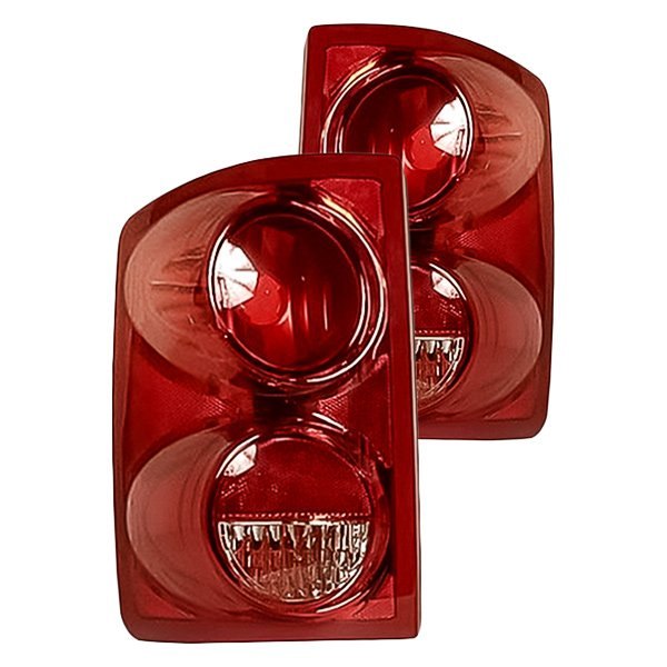 2005-2011 Dodge Dakota Pick Up All Clear Lens With RED Housing Tail Li – Unique Style Racing - Foto 6
